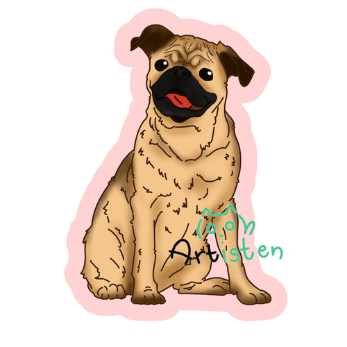 Pawsitive Cute Dog Stickers