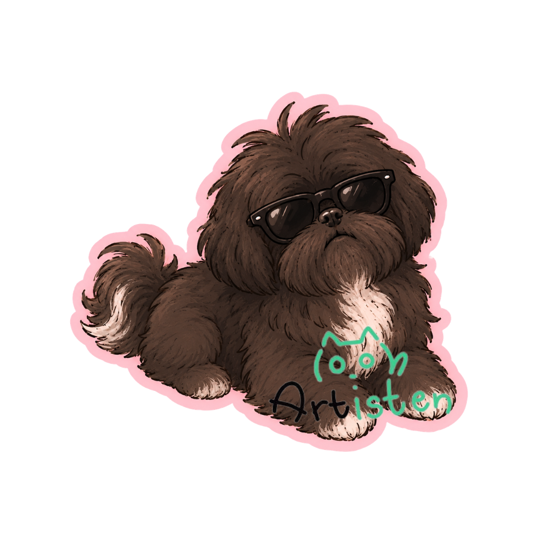 Pawsitive Cute Dog Stickers